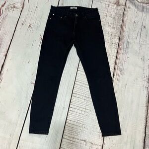 ZARA WOMAN Black Skinny Stretch Jeans Jeggings size 8 GUC